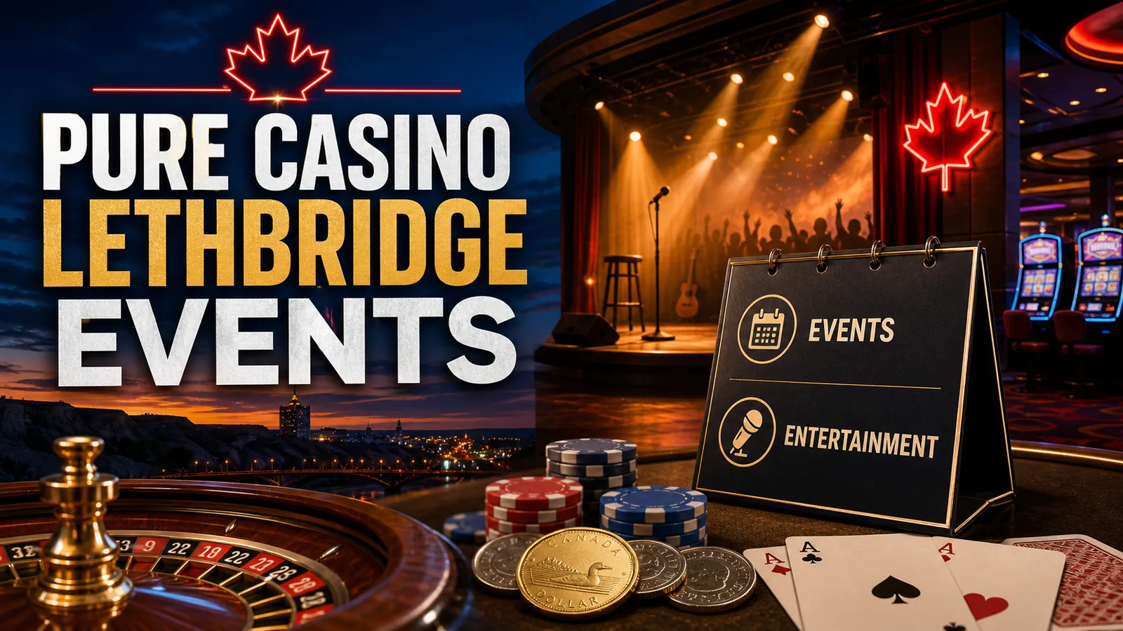 Pure Casino Lethbridge Events and Entertainment content banner